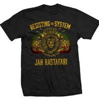 RastaEmpire Resisting The System Black T-Shirt – Men’s 