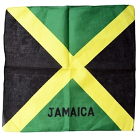 Jamaican Flag 22" x 22" Bandana