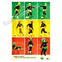 Bob Marley Football Rasta Poster 24