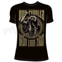 Bob Marley Iron Lion Zion Black T-Shirt - Men's
