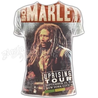 Bob Marley Uprising Tour 1980 Light Gray T-Shirt - Men's