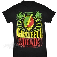 Grateful Dead Jamaica Rasta Black T-Shirt - Men's