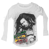 Bob Marley & The Wailers Tour '80 LS White T-Shirt - Toddler's