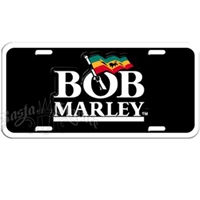 Bob Marley Logo License Plate