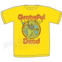 Grateful Dead Retro Bear Yellow T-Shirt - Toddler's