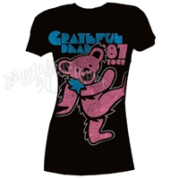 Grateful Dead '87 Tour Black T-Shirt - Women's