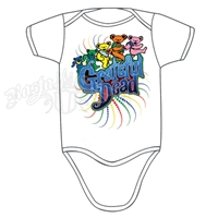 Grateful Dead Bears Creeper - White