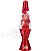 Red Bob Marley Lava Lamp - Marley Face Lava Lite in Red