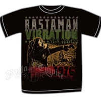 Bob Marley Rastaman Vibrations 1976 Black T-Shirt - Men's