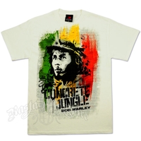 Bob Marley Concrete Jungle White T-Shirt - Men's