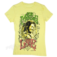 Bob Marley One Love In Dreads Banana T-Shirt - Women's
