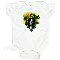 Bob Marley Rainbow 'B' Is For Bob Creeper - White