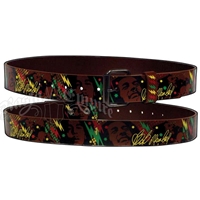 Bob Marley Brown Leather Bolts Belt