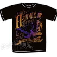 Jimi Hendrix Newport Pop Festival Black T-Shirt - Men's