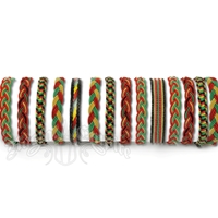 Rasta Fabric Bracelet - Assorted Rasta Designs