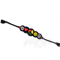 Rasta Peace, Love & Happiness Bracelet