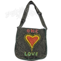 One Love Stonewashed Gumdrop Bag