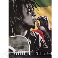 Bob Marley Guitar Luxury Plush Blanket