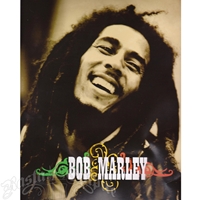 Bob Marley Smiling Luxury Plush Blanket