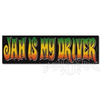 Jah Is My Driver Rasta Sticker