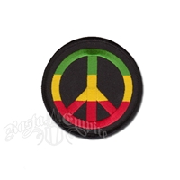 Rasta Peace Sign Patch
