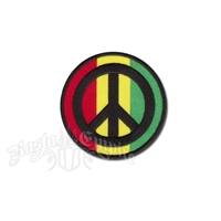 Rasta Peace Sign Patch