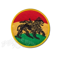 Rasta Lion Round Patch
