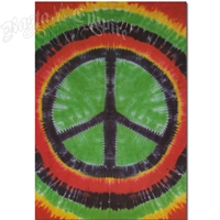 Peace Sign Tie Dye Tapestry