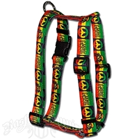 Peace, Love & Rasta Dog Harness