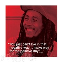 Bob Marley iQuote Positive Poster 15.75