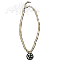 Peace Sign Hemp Necklace
