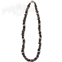 Rasta Square Coco Beads Necklace