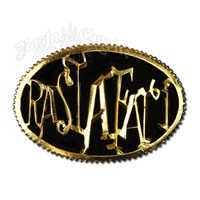 Rastafari Belt Buckle - Gold