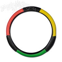 Rasta Steering Wheel Cover With Grips