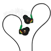 Rasta SkullCandy In-Ear Flush Fit Asym Driver Buds