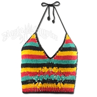 Rasta Crochet Halter Top
