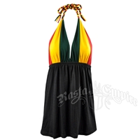 Rasta Long Cotton Halter Top - Women's
