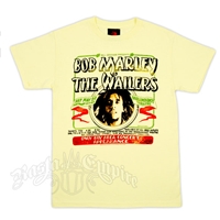 Bob Marley The Wailers Paramount Faded Yellow T-Shirt – Men’s