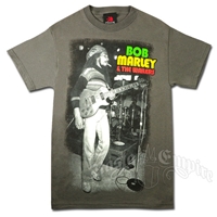 Bob Marley On Stage Charcoal T-Shirt – Men’s