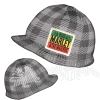 Bob Marley & The Wailers Gray Plaid Billed Beanie