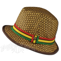 Rasta Jah Love Fedora Hat - Adult and Child Size