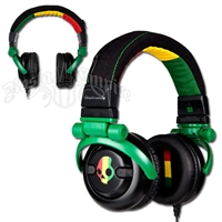 Rasta SkullCandy Over-Ear G.I. Headphones