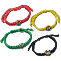 Rasta and Reggae Fimo Bead Bracelet