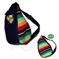 Grateful Dead Dancing Bear Shakedown Cotton Sling Backpack