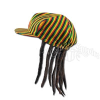 Kids Fake Dreadlocks Wig with Brim / Hat