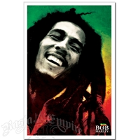 Bob Marley Smiling Rasta Paint Poster 24