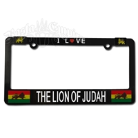 I Love The Lion of Judah License Plate Frame