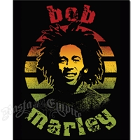 Bob Marley Rasta Peace Sign Fleece Throw