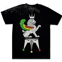 Rasta Emperor Of Emperors Lion Black T-Shirt – Men’s