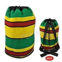 Rasta Striped Cinch Top Backpack